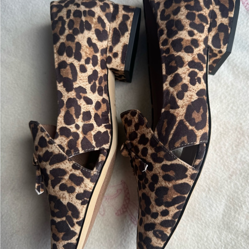 NWB Cole Haan Viola Leopard Suede Skimmers 8 1/2